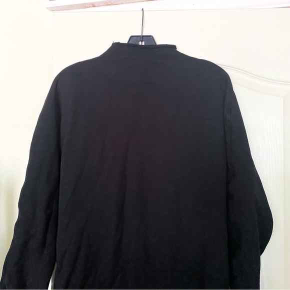 Frank & Eileen Dress Isabelle Funnel Neck Triple Fleece Midi Black XS GUC - Picture 8 of 8